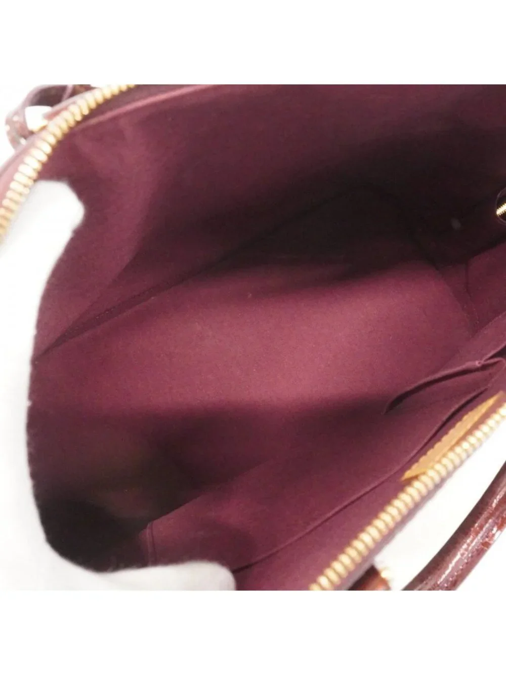 Louis Vuitton Handbag Vernis Alma GM Rouge Fauvist